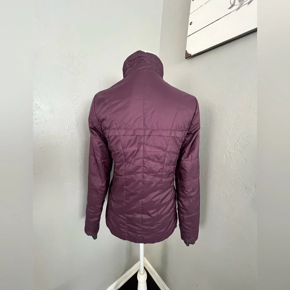 Columbia Purple Puffer Jacket with High Collar. Size M